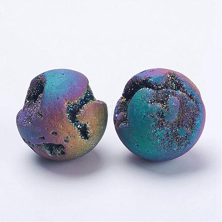 Галька естественный druzy geode кварцевые бусины DJEW-K009-B02-1