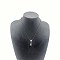Faceted Natural Obsidian Teardrop Pendant Necklaces for Women