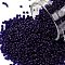 TOHO Round Seed Beads, Japanese Seed Beads, (8DF) Transparent Frost Cobalt, 15/0, 1.5mm, Hole: 0.7mm, about 15000pcs/50g