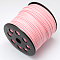 Faux Suede Cord, Faux Suede Lace, Pink, 2.7x1.4mm, about 98.42 yards(90m)/roll