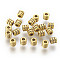 Tibetan Style Bead Spacers, Zinc Alloy Beads, Antique Golden Color, Lead Free & Nickel Free & Cadmium Free, Column, Size: about 4mm in diameter, 4mm long, hole: 2mm.