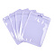 Plastic Packaging Yin-yang Zip Lock Bags, Top Self Seal Pouches, Rectangle, Lilac, 14.8x10.5x0.24cm
