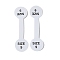 Folding Paper Ring Size Sticker, Size 9, Adhesive Ring Size Label Tag, Round, White, 5.1x1.4x0.01cm