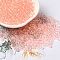 Transparent Colours Glass Seed Beads, Rondelle, Light Salmon, 6/0, 4x3mm, Hole: 1.4mm, about 5700pcs/pound
