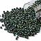 TOHO Round Seed Beads, Japanese Seed Beads, (707) Matte Color Iris Peridot, 8/0, 3mm, Hole: 1mm, about 1110pcs/50g