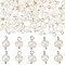 70Pcs Natural Cultured Freshwater Pearl Charms, with Platinum Tone Brass Ball Head pins, Oval, Platinum, 10~12x6.5~8x4~5.5mm, Hole: 2.3~2.6mm