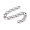 Tarnish Resistant 304 Stainless Steel Chain Extender, Stainless Steel Color, 49~52x2.5mm