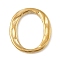 304 Stainless Steel Linking Rings, PVD Vacuum Plating, Textured Oval, Real 18K Gold Plated, 17.5x16x2mm, Inner Diameter: 14x10mm