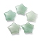 Natural Green Aventurine Beads, No Hole, Star, 20~21x20~21x6~6.5mm