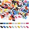 SUNNYCLUE 1 Box 1000Pcs Flat Square Spacer Beads Bulk 2 Hole Seed Bead Macaron Colors Acrylic Glass Rectangle Opaque Carrier Half Tila Cube Mini Beads for Jewelry Making DIY Bracelets Necklace Crafts
