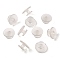 PVC Buttons, Garment Accessories, Ghost White, 12x6mm