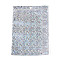 Glitter Holographic Star Plastic Packaging Yin-yang Zip Lock Bags, Top Self Seal Pouches, Rectangle, Silver, 20x13.9x0.01cm, Unilateral Thickness: 2.5 Mil(0.065mm)