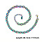 Unisex 304 Stainless Steel Cable Chains Necklaces, Rainbow Color, 15.75 inch(40cm)..