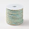 Rivet Faux Suede Cord, Faux Suede Lace, with Aluminum, Light Blue, 3x2mm, about 20yards/roll