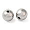 Brass Beads, Cadmium Free & Nickel Free & Lead Free, Round, Platinum, 8mm, Hole: 1.6mm