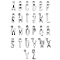 Tibetan Style Alloy Pendants, Cadmium Free & Lead Free, Alphabet, Letter A~Z, Antique Silver, 15.5~17x4.5~11x2mm, Hole: 2mm, about 26pcs/set