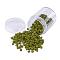 Opaque Colors Glass Seed Beads, Round Hole, Cube, Olive Drab, 3~7x3x3mm, Hole: 0.5mm, about 400pcs/box