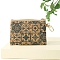 Cork Coin Purse, Softwood Zip Pouches, Wallets for Women, Flower, 12x8.5cm