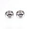 Tarnish Resistant 201 Stainless Steel Beads, Rondelle, Large Hole Beads, Stainless Steel Color, 8x5mm, Hole: 5mm