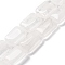 Natural Quartz Crystal Beads Strands, Rock Crystal Rectangle Beads, 18x13.5x5.5mm, Hole: 1.2mm, about 22pcs/strand, 15.75 inch(40cm)