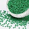 Glass Seed Beads, Opaque Colours Seed, Small Craft Beads for DIY Jewelry Making, Round, Pale Green, 2mm, Hole:1mm, about 2000pcs/30g