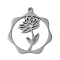Non-Tarnish 304 Stainless Steel Pendants, Flower, Stainless Steel Color, 23.5x21.5x1mm, Hole: 1.5mm