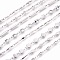 Tarnish Resistant 304 Stainless Steel Link Chain Bracelets, with Lobster Claw Clasps, Mixed Shapes, Stainless Steel Color, 7-5/8 inch~8-3/8 inch(19.3~21.3cm)