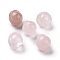 Natural Rose Quartz Display Decorations, Gemstone Figurine, Planet, 20x18mm