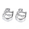 Brass Micro Pave Clear Cubic Zirconia Cuff Earrings, Cadmium Free & Nickel Free & Lead Free, Real Platinum Plated, 16mm, Inner Diameter: 10mm