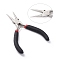 5 inch Carbon Steel Rustless Round Nose Pliers for Jewelry Making Supplies, Ferronickel, Platinum, 125mm