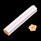 Luminous Handmade Polymer Clay Nail Art Decoration, Fashion Nail Care, No Hole Tubes, Flower, Orange, 47~50x8~10x8~10mm