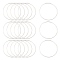 Brass Linking Rings, Silver, 25x0.7~1mm
