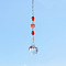 Crystal Glass Sun Catcher Pendant, Rainbow Maker, DIY Garden & Home Decoration, Red, 195x30mm