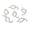 Non-Tarnish 201 Stainless Steel Pendants, Laser Cut, Letter, Stainless Steel Color, Letter.Q: 18x14x1.2mm, Hole: 1mm