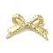 Rack Plating Alloy Beads, Cadmium Free & Nickel Free & Lead Free, Bowknot, Golden, 11x18x3.5mm, Hole: 1.8mm