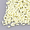 Handmade Polymer Clay Sprinkle Beads, Fake Food Craft, No Hole, Column, Light Yellow, 2~6x1.5mm
