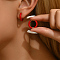 Stylish Stainless Steel Multi-color Circle Geometric Earrings for Women Casual Wear, Hoop Earrings, Ring