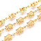 Ocean Theme Brass Tortoise Link Chains, Cadmium Free & Nickel Free & Lead Free, Soldered, with Spool, Real 18K Gold Plated, 14.5x8x3mm