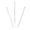 Iron Flat Head Pins, for Jewelry Making, Platinum, 18 Gauge, 55~56x1mm, Head: 2.2mm