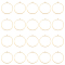 DICOSMETIC 20Pcs Ring Circle Shape Charm Open Back Bezel Charm Hollow Resin Frames with Loop Pressed Flower Resin Mold Photo Locket Pendant for DIY Crafts Jewelry Making, Hole: 1.6mm
