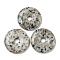 Natural Sesame Jasper Pendants, Donut Charms, 39~40.5x5~7mm, Hole: 8~8.5mm