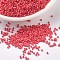 MIYUKI Delica Beads, Cylinder, Japanese Seed Beads, 11/0, (DB0873) Matte Opaque Vermillion Red AB, 1.3x1.6mm, Hole: 0.8mm, about 100000pcs/500g