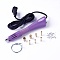 Hotfix Rhinestone Applicator Tool, Type A Plug(US Plug), with Random Color SS16 Rhinestone, Medium Purple, 18.5x4x2.3cm