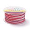 Segment Dyed Polyester Thread, Braided Cord, Colorful, 1mm, about 54.68 yards(50m)/roll