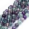 Natural Fluorite Beads Strands, Round, 10mm, Hole: 1mm, about 40pcs/strand, 15.7 inch(40cm)