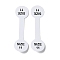 Folding Paper Ring Size Sticker, Size 11, Adhesive Ring Size Label Tag, Round, White, 5.1x1.4x0.01cm