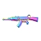 304 Stainless Steel Pendants, Gun Charms, Rainbow Color, 16x42.5x2mm, Hole: 2.8mm