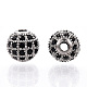 Стойки обшивки латунь кубического циркония бусы ZIRC-S001-8mm-B03-2