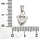Подвески из нержавеющей стали 304 с микропаве из кубического циркония STAS-B086-13P-04-3