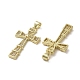 Латунные микропаве прозрачные подвески с фианитом KK-H466-09G-04-2